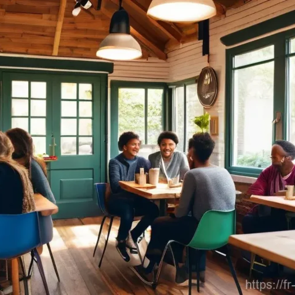 마이크로커뮤니티 관리의 도전 과제 - **Prompt for "Authentic Connections & Shared Enthusiasm":**
    "A vibrant and diverse group of adul...