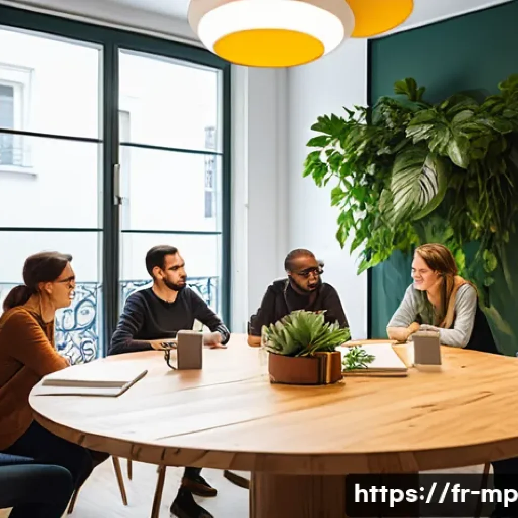 마이크로커뮤니티의 멤버십 운영 방법 - A cozy and inviting small community meeting room designed for authentic engagement, featuring a dive...